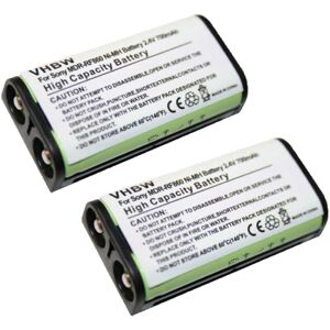 2x Replacement Battery compatible with Sony MDR-RF4000K, MDR-RF811RK, MDR-RF840RK, MDR-RF810R Wireless Headset Headphones (700mAh, 2.4V, NiMH) - Vhbw 2x Replacement Battery compatible with Sony MDR-RF4000K, MDR-RF811RK, MDR-RF840RK, MDR-RF810R Wireless Headset Headphones (700mAh, 2.4V, NiMH) - Vhbw