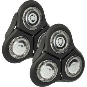 2x Replacement Shaver Heads compatible with Philips RQ1131, RQ1150, RQ1140, RQ1150X, RQ1141, RQ1145 Electric Shaver, Black Silver - Vhbw 2x Replacement Shaver Heads compatible with Philips RQ1131, RQ1150, RQ1140, RQ1150X, RQ1141, RQ1145 Electric Shaver, Black Silver - Vhbw