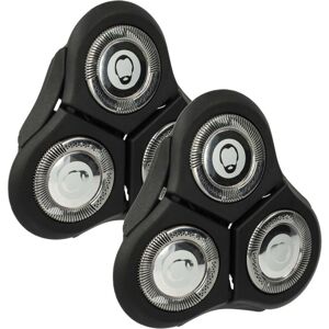 2x Replacement Shaver Heads compatible with Philips RQ1180X, RQ1185, RQ1180CC, RQ1187, RQ1180, RQ1190 Electric Shaver, Black Silver - Vhbw 2x Replacement Shaver Heads compatible with Philips RQ1180X, RQ1185, RQ1180CC, RQ1187, RQ1180, RQ1190 Electric Shaver, Black Silver - Vhbw