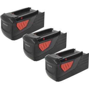 vhbw 3x Battery compatible with Hilti WSC 7.25-A36, TE 7A, TE7A Power Tools (5000 mAh, Li-Ion, 36 V) vhbw 3x Battery compatible with Hilti WSC 7.25-A36, TE 7A, TE7A Power Tools (5000 mAh, Li-Ion, 36 V)