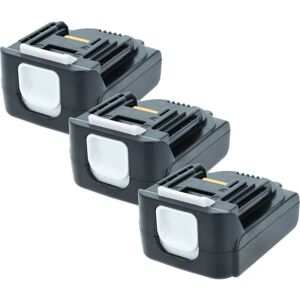 Vhbw - 3x Battery compatible with Makita TD130DRFX, TD130DRFXR, TD131, TD131D, TD130DRFXW, TD130DZ Power Tools (2000 mAh, Li-Ion, 14.4 v) Vhbw - 3x Battery compatible with Makita TD130DRFX, TD130DRFXR, TD131, TD131D, TD130DRFXW, TD130DZ Power Tools (2000 mAh, Li-Ion, 14.4 v)