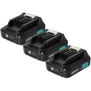 3x Battery Replacement for Makita 197396-9, 197402-0, 197406-2, 197390-1, 197394-3, 632F39-7, BL1015 for Power Tools (1500 mAh, Li-Ion, 12 v) - Vhbw 3x Battery Replacement for Makita 197396-9, 197402-0, 197406-2, 197390-1, 197394-3, 632F39-7, BL1015 for Power Tools (1500 mAh, Li-Ion, 12 v) - Vhbw