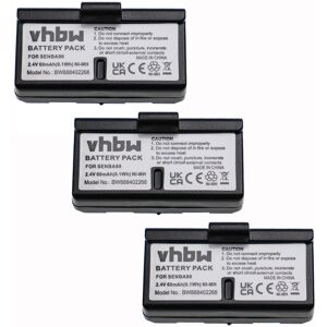 Vhbw - 3x Battery Replacement for Sennheiser BA90, E180, E90 for Wireless Headset Headphones (60mAh, 2.4 v, NiMH) Vhbw - 3x Battery Replacement for Sennheiser BA90, E180, E90 for Wireless Headset Headphones (60mAh, 2.4 v, NiMH)