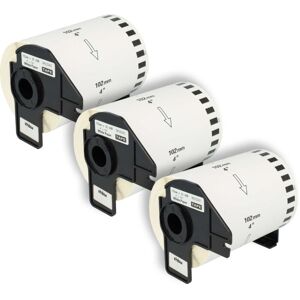 Vhbw - 3x Label Roll with Holder 102mm x 30.48m (1 Label) compatible with Brother pt QL-650, QL650TD, QL-700, QL-710 Label Maker Vhbw - 3x Label Roll with Holder 102mm x 30.48m (1 Label) compatible with Brother pt QL-650, QL650TD, QL-700, QL-710 Label Maker