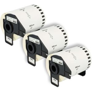 Vhbw - 3x Label Roll with Holder 102mm x 30.48m (1 Label) compatible with Brother pt QL-710W, QL-720, QL720NW Label Maker Vhbw - 3x Label Roll with Holder 102mm x 30.48m (1 Label) compatible with Brother pt QL-710W, QL-720, QL720NW Label Maker