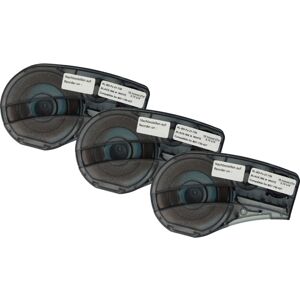 vhbw 3x Label Tape Cassette - Vinyl, Black on White, 4.27m x 19.05mm - Label Tape Cassette vhbw 3x Label Tape Cassette - Vinyl, Black on White, 4.27m x 19.05mm - Label Tape Cassette