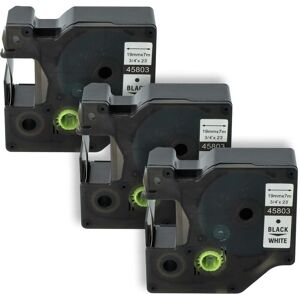 vhbw 3x Label Tape Replacement for Dymo 45803, D1, S0720830 for Label Printer 7m x 19 mm, Black on White vhbw 3x Label Tape Replacement for Dymo 45803, D1, S0720830 for Label Printer 7m x 19 mm, Black on White