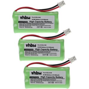 Vhbw - 3x Replacement Battery compatible with Siemens Gigaset C240, AS150 duo, AS150 trio, AS160, Q063 Wireless Landline Phone (800mAh, 2.4 v, NiMH) Vhbw - 3x Replacement Battery compatible with Siemens Gigaset C240, AS150 duo, AS150 trio, AS160, Q063 Wireless Landline Phone (800mAh, 2.4 v, NiMH)