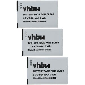 Vhbw - 3x Battery compatible with Siemens Gigaset SL350, SL350H, SL450, SL400A, SL400, SL400H Wireless Landline Phone (800mAh, 3.7 v, Li-Ion) Vhbw - 3x Battery compatible with Siemens Gigaset SL350, SL350H, SL450, SL400A, SL400, SL400H Wireless Landline Phone (800mAh, 3.7 v, Li-Ion)