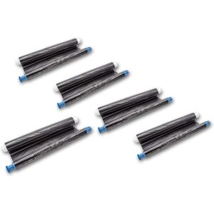 vhbw 5-Pack Thermal Fax Ribbon compatible with Panasonic KX FP 23 Series Fax Machine - Compatible Fax Roll 35 m Without Chip vhbw 5-Pack Thermal Fax Ribbon compatible with Panasonic KX FP 23 Series Fax Machine - Compatible Fax Roll 35 m Without Chip