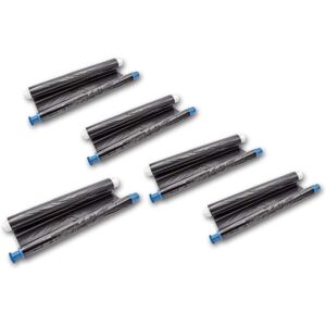 vhbw 5-Pack Thermal Fax Ribbon compatible with Panasonic KX FP 238 Fax Machine - Compatible Fax Roll 35 m Without Chip vhbw 5-Pack Thermal Fax Ribbon compatible with Panasonic KX FP 238 Fax Machine - Compatible Fax Roll 35 m Without Chip