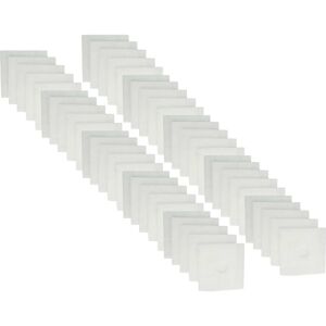 vhbw 50x Air Filter - Helios Fan Ventilation - White vhbw 50x Air Filter - Helios Fan Ventilation - White