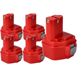 vhbw 5x Battery for Klauke Tools - 12V 3000mAh NiMH Red vhbw 5x Battery for Klauke Tools - 12V 3000mAh NiMH Red