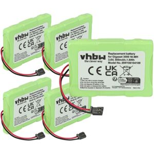Vhbw - 5x Battery compatible with Telekom / T-Sinus 45M Wireless Landline Phone (500 mAh, 3.6 v, NiMH) Vhbw - 5x Battery compatible with Telekom / T-Sinus 45M Wireless Landline Phone (500 mAh, 3.6 v, NiMH)