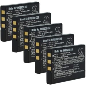 vhbw 5x Battery compatible with Verizon UV-X4 Radio, Walkie-Talkie (1050 mAh, 3.7 V, Li-Ion) vhbw 5x Battery compatible with Verizon UV-X4 Radio, Walkie-Talkie (1050 mAh, 3.7 V, Li-Ion)