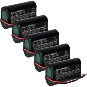 Vhbw 5x Battery for Zafferano Dama Pro, Dama, Ofelia - Table Lamp Battery Vhbw 5x Battery for Zafferano Dama Pro, Dama, Ofelia - Table Lamp Battery