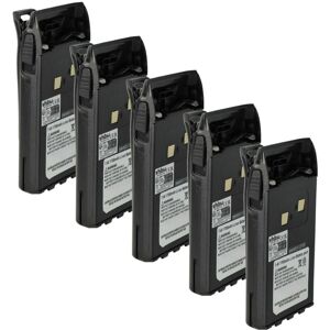 vhbw 5x Battery Replacement for BLO-004, BLO-007, BLO-001 for Radio, Walkie-Talkie (1700 mAh, 7.4 V, Li-Ion) + Belt Clip vhbw 5x Battery Replacement for BLO-004, BLO-007, BLO-001 for Radio, Walkie-Talkie (1700 mAh, 7.4 V, Li-Ion) + Belt Clip