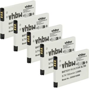 Vhbw - 5x Battery compatible with Unify OpenStage SL4 Professional, OpenStage SL5, OpenScape SL5 Wireless Landline Phone (700mAh, 3.7 v, Li-Ion) Vhbw - 5x Battery compatible with Unify OpenStage SL4 Professional, OpenStage SL5, OpenScape SL5 Wireless Landline Phone (700mAh, 3.7 v, Li-Ion)