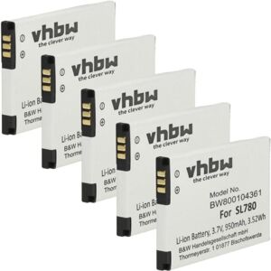 Vhbw - 5x Battery compatible with Unify OpenStage SL4 Professional, OpenStage SL5, OpenScape SL5 Wireless Landline Phone (950mAh, 3.7 v, Li-Ion) Vhbw - 5x Battery compatible with Unify OpenStage SL4 Professional, OpenStage SL5, OpenScape SL5 Wireless Landline Phone (950mAh, 3.7 v, Li-Ion)