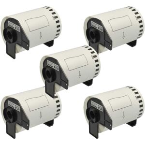 Vhbw - 5x Label Roll with Holder 103mm x 30.48m compatible with Brother P-Touch ql 1060 nx, ql 1060 n Label Maker - Self-Adhesive Vhbw - 5x Label Roll with Holder 103mm x 30.48m compatible with Brother P-Touch ql 1060 nx, ql 1060 n Label Maker - Self-Adhesive