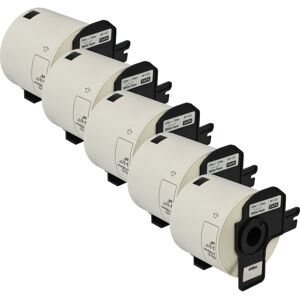 Vhbw - 5x Label Roll with Holder 62mm x 100mm (300 Label) compatible with Brother pt QL560VP, QL-570, QL-580 Label Maker White Vhbw - 5x Label Roll with Holder 62mm x 100mm (300 Label) compatible with Brother pt QL560VP, QL-570, QL-580 Label Maker White