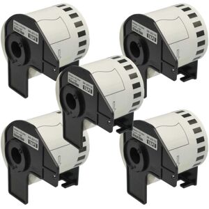 Vhbw - 5x Label Roll with Holder 62mm x 15.24m compatible with Brother P-Touch ql 720, ql 800 Label Maker - Self-Adhesive Vhbw - 5x Label Roll with Holder 62mm x 15.24m compatible with Brother P-Touch ql 720, ql 800 Label Maker - Self-Adhesive