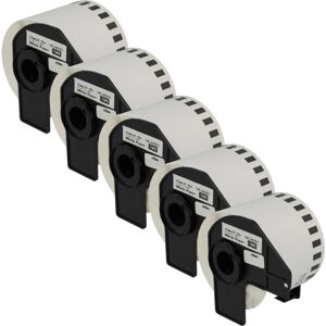 vhbw 5x Label Roll with Holder 62mm x 30.48m (1 Label) compatible with Brother PT QL500BW Label Maker - Premium, Removable vhbw 5x Label Roll with Holder 62mm x 30.48m (1 Label) compatible with Brother PT QL500BW Label Maker - Premium, Removable