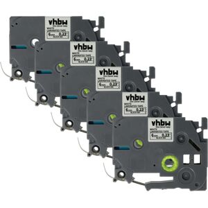Vhbw - 5x Label Tape Replacement for Brother TZ-211, TZE-211 for Label Printer 8m x 6 mm, Black on White Vhbw - 5x Label Tape Replacement for Brother TZ-211, TZE-211 for Label Printer 8m x 6 mm, Black on White