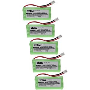 Vhbw - 5x Replacement Battery compatible with Siemens Gigaset AL110, AL110a, A260 trio, A265, A345 Wireless Landline Phone (800mAh, 2.4 v, NiMH) Vhbw - 5x Replacement Battery compatible with Siemens Gigaset AL110, AL110a, A260 trio, A265, A345 Wireless Landline Phone (800mAh, 2.4 v, NiMH)