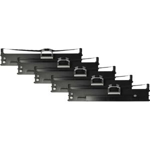 Vhbw - 5x Ribbon Cartridge compatible with oki Microline ML-6100, ML-6300 Dot Matrix, Receipt Printer - Black Ink Ribbon Vhbw - 5x Ribbon Cartridge compatible with oki Microline ML-6100, ML-6300 Dot Matrix, Receipt Printer - Black Ink Ribbon