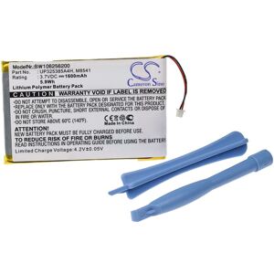 1x Battery compatible with Apple iPod 10GB M8740LL/A, 2G, 2nd generation, 20GB M8738L, 1G MP3-Player Music Player (1600mAh, 3.7 v, Li-polymer) - Vhbw 1x Battery compatible with Apple iPod 10GB M8740LL/A, 2G, 2nd generation, 20GB M8738L, 1G MP3-Player Music Player (1600mAh, 3.7 v, Li-polymer) - Vhbw