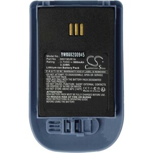 Battery compatible with Ascom 9D62, D62 dect, i62 Messenger, i62, DH4-ACAB Wireless Landline Phone (900 mAh, 3.7 v, Li-Ion) blue incl. Rear Cap - Vhbw Battery compatible with Ascom 9D62, D62 dect, i62 Messenger, i62, DH4-ACAB Wireless Landline Phone (900 mAh, 3.7 v, Li-Ion) blue incl. Rear Cap - Vhbw