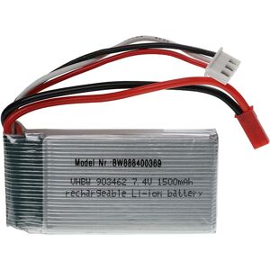 Vhbw - Battery compatible with bec Plug for Model Making Device e.g. Racing Car, Helicopter (1500mAh, 7.4 v, Li-polymer, 68 x 34 x 18.5 mm) Vhbw - Battery compatible with bec Plug for Model Making Device e.g. Racing Car, Helicopter (1500mAh, 7.4 v, Li-polymer, 68 x 34 x 18.5 mm)