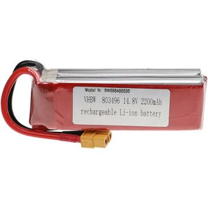vhbw Battery compatible with XT60 Plug for Model Making Device e.g. Racing Car, Helicopter (2200mAh, 14.8 V, Li-polymer, 110 x 34 x 32 mm) vhbw Battery compatible with XT60 Plug for Model Making Device e.g. Racing Car, Helicopter (2200mAh, 14.8 V, Li-polymer, 110 x 34 x 32 mm)