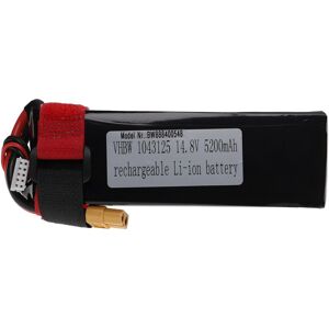 VHBW Battery compatible with XT60 Plug for Model Making Device e.g. Racing Car, Helicopter, Plane (5200mAh, 14.8 v, Li-polymer, 135 x 44.5 x 41.5 mm) VHBW Battery compatible with XT60 Plug for Model Making Device e.g. Racing Car, Helicopter, Plane (5200mAh, 14.8 v, Li-polymer, 135 x 44.5 x 41.5 mm)