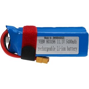 Vhbw - Battery compatible with XT60 Plug for Model Making Device e.g. Racing Car, Helicopter, Plane (5400mAh, 11.1 v, Li-polymer, 104 x 42 x 34 mm) Vhbw - Battery compatible with XT60 Plug for Model Making Device e.g. Racing Car, Helicopter, Plane (5400mAh, 11.1 v, Li-polymer, 104 x 42 x 34 mm)