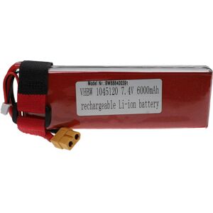 Vhbw - Battery compatible with XT60 Plug for Model Making Device e.g. Racing Car, Helicopter, Plane (6000mAh, 7.4 v, Li-polymer, 123 x 46 x 23 mm) Vhbw - Battery compatible with XT60 Plug for Model Making Device e.g. Racing Car, Helicopter, Plane (6000mAh, 7.4 v, Li-polymer, 123 x 46 x 23 mm)