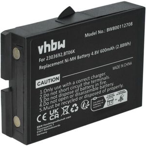 Vhbw - Battery Replacement for Danfoss BT06K, 2303692 for Industrial Radio Remote Control (600mAh, 4.8 v, NiMH) - Black Vhbw - Battery Replacement for Danfoss BT06K, 2303692 for Industrial Radio Remote Control (600mAh, 4.8 v, NiMH) - Black