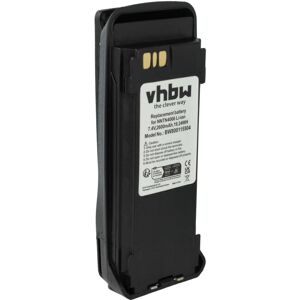 vhbw Battery Replacement for Motorola NNTN4066, NNTN4077, NNTN4103 for Radio, Walkie-Talkie (2600mAh, 7.4V, Li-Ion) + Belt Clip vhbw Battery Replacement for Motorola NNTN4066, NNTN4077, NNTN4103 for Radio, Walkie-Talkie (2600mAh, 7.4V, Li-Ion) + Belt Clip
