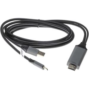 vhbw HDMI Cable - 2m Black - USB C 3.1 + USB A 2.0 vhbw HDMI Cable - 2m Black - USB C 3.1 + USB A 2.0