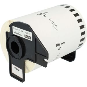 Vhbw - Label Roll with Holder 102mm x 30.48m (1 Label) compatible with Brother pt QL-710W, QL-720, QL720NW Label Maker White Vhbw - Label Roll with Holder 102mm x 30.48m (1 Label) compatible with Brother pt QL-710W, QL-720, QL720NW Label Maker White