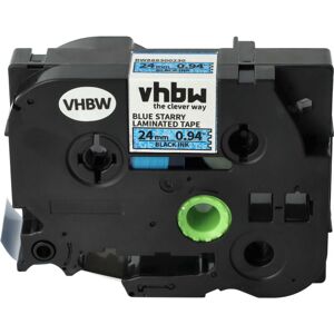 Vhbw - Label Tape compatible with Brother pt 9700PC, E500, 9800PCN, E550W, 9500pc Label Printer 8m x 24 mm, Black on Blue, Laminated Vhbw - Label Tape compatible with Brother pt 9700PC, E500, 9800PCN, E550W, 9500pc Label Printer 8m x 24 mm, Black on Blue, Laminated