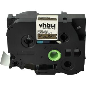 vhbw 1x Label Tape compatible with Brother PT PT-9700 PC, PT-9400, PT-9500 PC, PT-9600 Label Printer 24 mm, Black on Matt-Gold vhbw 1x Label Tape compatible with Brother PT PT-9700 PC, PT-9400, PT-9500 PC, PT-9600 Label Printer 24 mm, Black on Matt-Gold