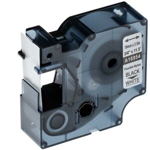 Vhbw - Label Tape compatible with Dymo LabelWriter Duo 400, Duo, Duo 450 Label Printer 3.5m x 19 mm, Black on White, Flexible, Nylon Vhbw - Label Tape compatible with Dymo LabelWriter Duo 400, Duo, Duo 450 Label Printer 3.5m x 19 mm, Black on White, Flexible, Nylon