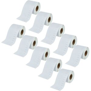 vhbw 10x Label Roll 59mm x 190mm (110 Label) compatible with Dymo LabelWriter 400 Turbo, EL40, EL60 Label Maker White vhbw 10x Label Roll 59mm x 190mm (110 Label) compatible with Dymo LabelWriter 400 Turbo, EL40, EL60 Label Maker White
