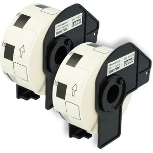 Vhbw - 2x Label Roll with Holder 23mm x 23mm (1000 Label) compatible with Brother pt QL-1110 Label Maker - Premium White Vhbw - 2x Label Roll with Holder 23mm x 23mm (1000 Label) compatible with Brother pt QL-1110 Label Maker - Premium White