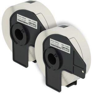 Vhbw - 2x Label Roll with Holder 29mm x 90mm (400 Label) compatible with Brother pt QL500BW, QL-500A, QL500BS Label Maker White Vhbw - 2x Label Roll with Holder 29mm x 90mm (400 Label) compatible with Brother pt QL500BW, QL-500A, QL500BS Label Maker White
