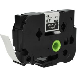 Vhbw - Stencil Tape Cassette 18 mm Replacement for Brother ST-141, STE-141 for Label Printer - White on Transparent Vhbw - Stencil Tape Cassette 18 mm Replacement for Brother ST-141, STE-141 for Label Printer - White on Transparent