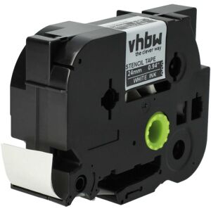 Vhbw - Stencil Tape Cassette 24 mm Replacement for Brother STE-151, ST-151 for Label Printer - White on Transparent Vhbw - Stencil Tape Cassette 24 mm Replacement for Brother STE-151, ST-151 for Label Printer - White on Transparent