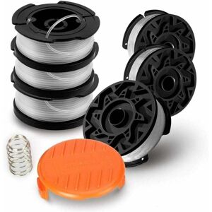 AlwaysH vicrays Pack of 8 A6485 A6481 Spools for Black Decker Trimmer, 6 x 9 m Nylon Line, ⌀1.65 mm Line + 2 Cap + 2 Spring AlwaysH vicrays Pack of 8 A6485 A6481 Spools for Black Decker Trimmer, 6 x 9 m Nylon Line, ⌀1.65 mm Line + 2 Cap + 2 Spring